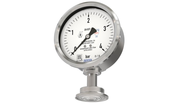 PG43SA-S diaphragm pressure gauge, flush