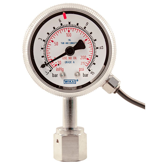 Bourdon tube pressure gauge, stainless steel - 230.15 - WIKA