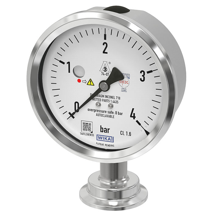 Pressure gauge with diaphragm monitoring - PG43SA-D - WIKA
