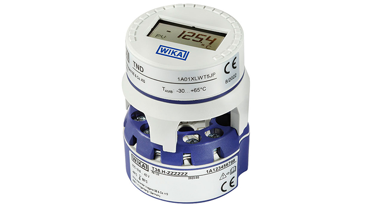 T38 temperature transmitter with clip-on display (TND)